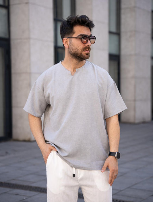 Oversize тениска "Silver Mist"