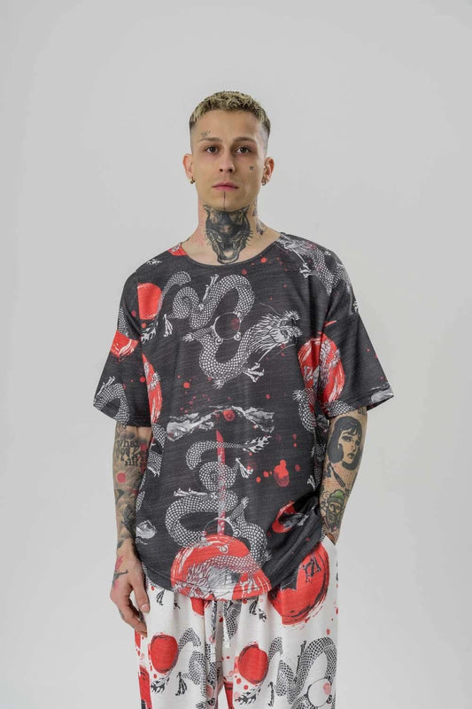 Oversize тениска "Tokyo Ryu"