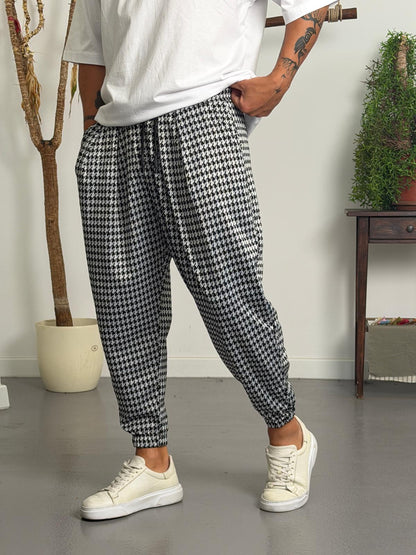 BAGRA™ – Houndstooth Baggy Street Pants