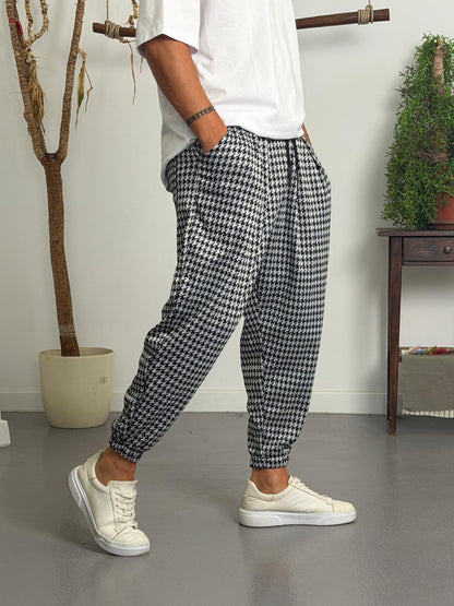 BAGRA™ – Houndstooth Baggy Street Pants