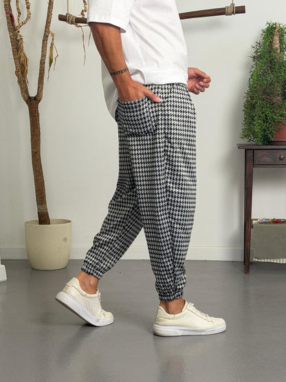 BAGRA™ – Houndstooth Baggy Street Pants