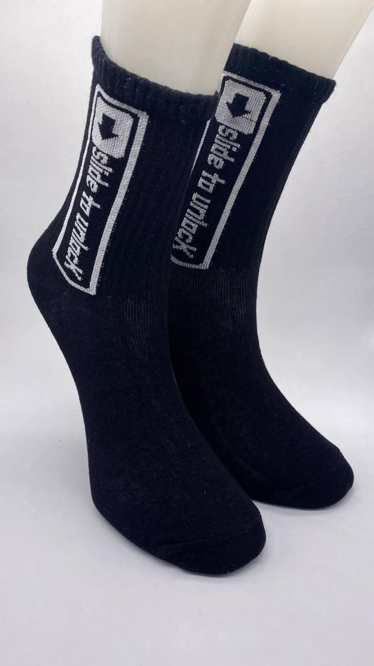 Спортни чорапи „Slide to unlock“