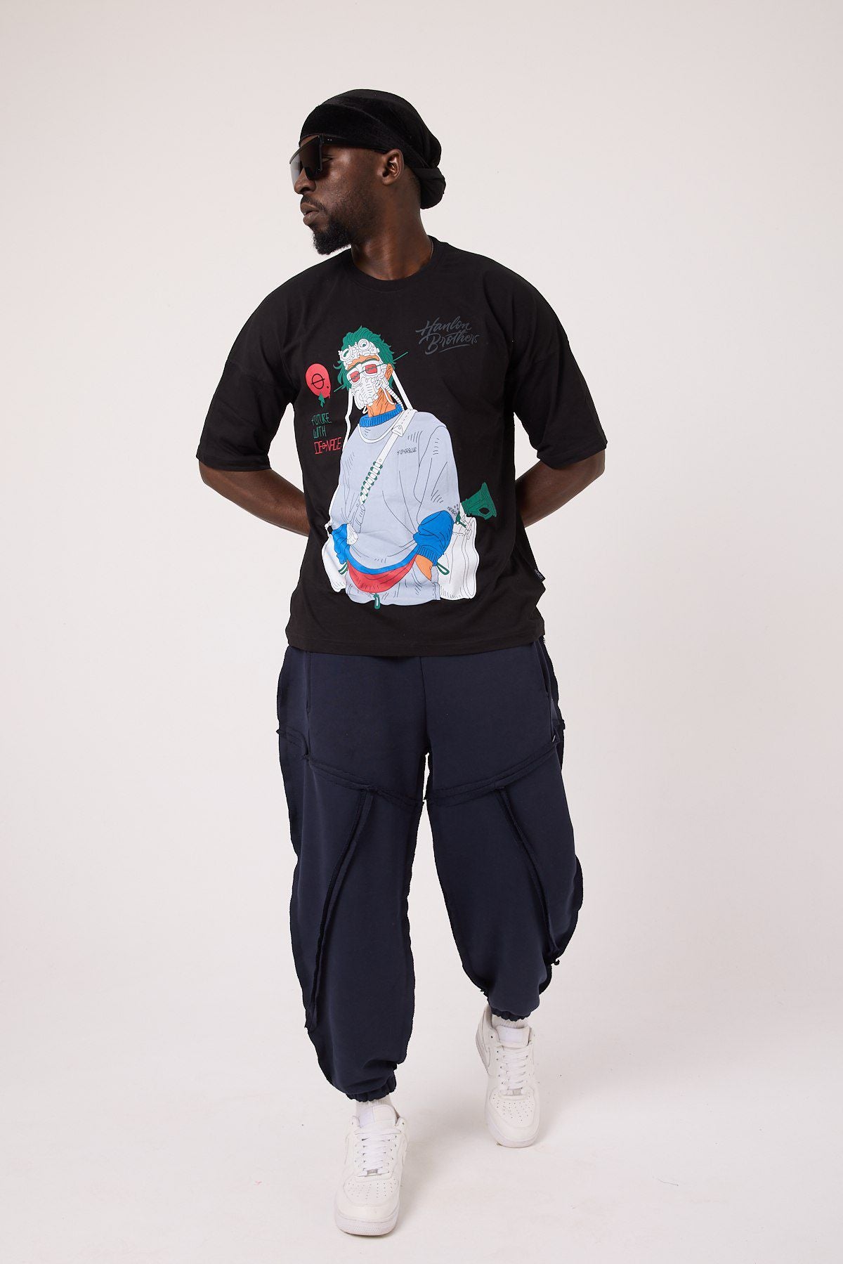 Panic Mask Oversize Tee Lady WH