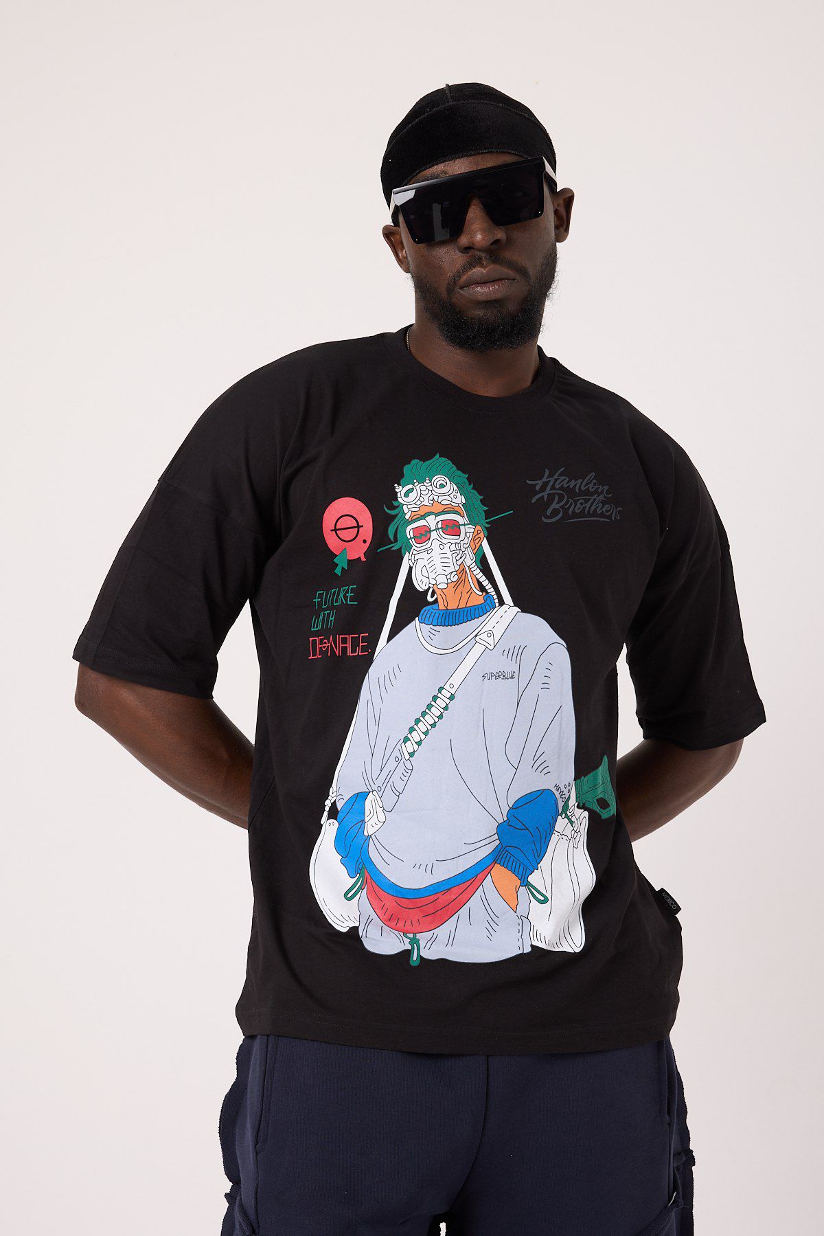 Panic Mask Oversize Tee Lady WH