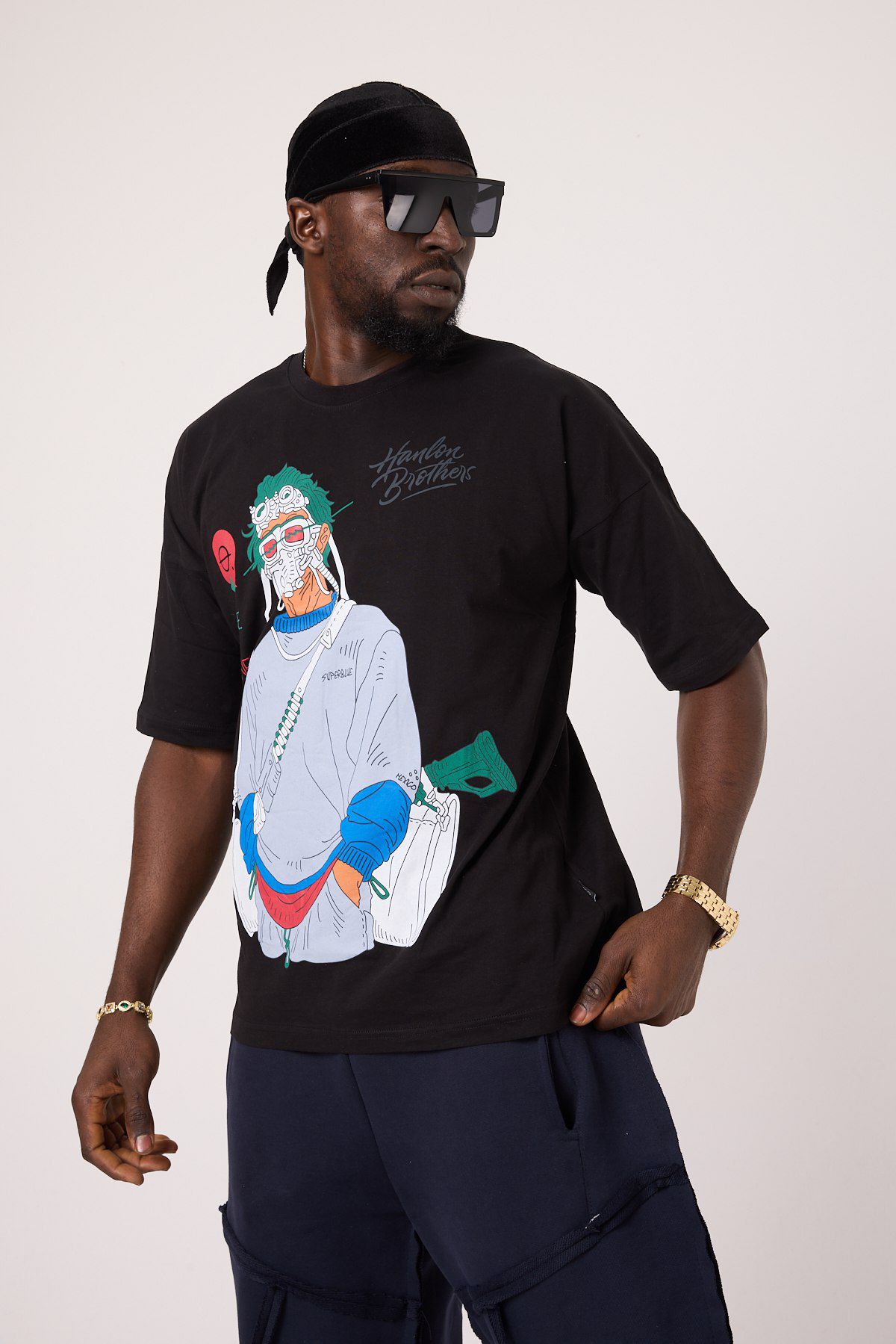 Panic Mask Oversize Tee Lady WH