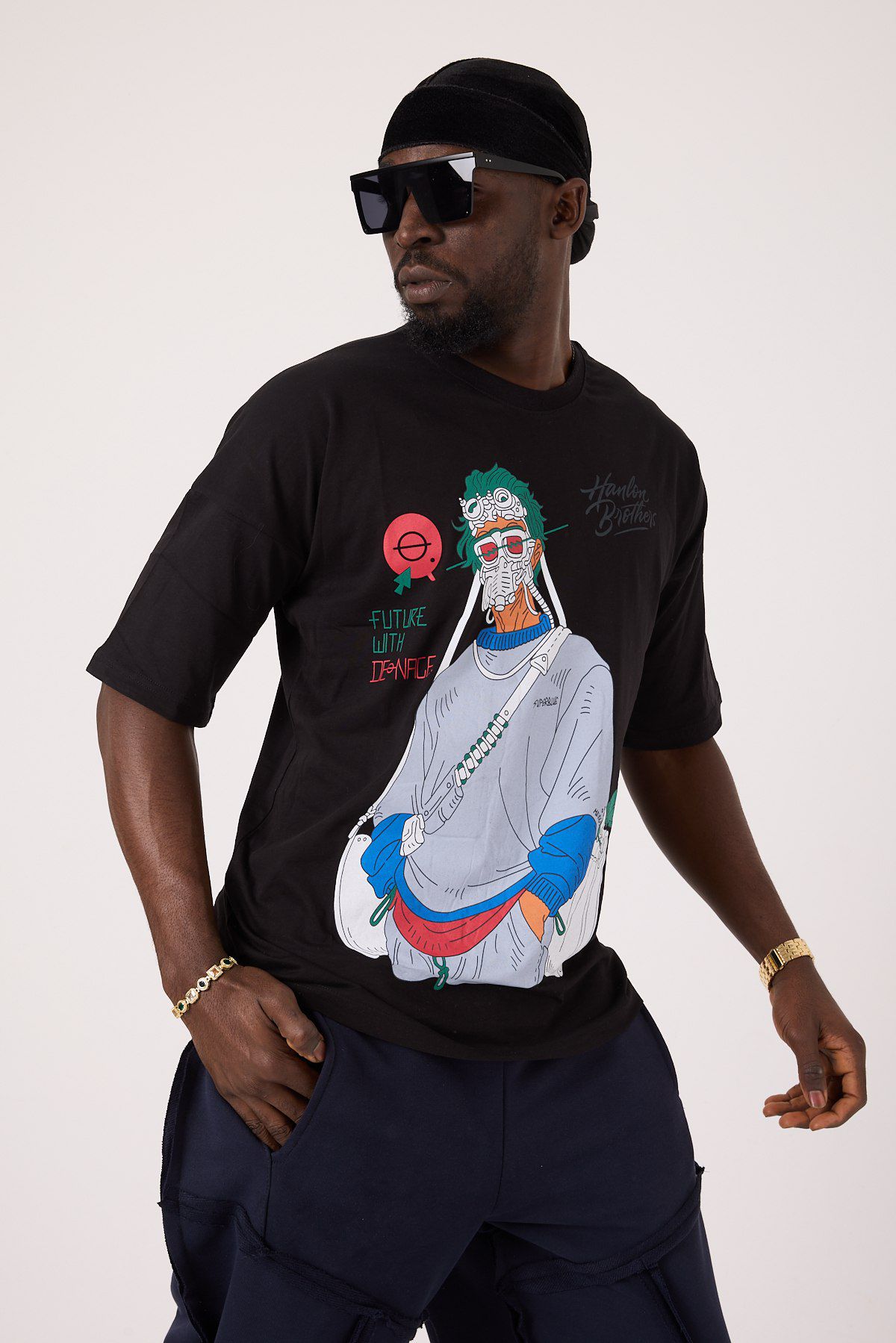 Panic Mask Oversize Tee Lady WH