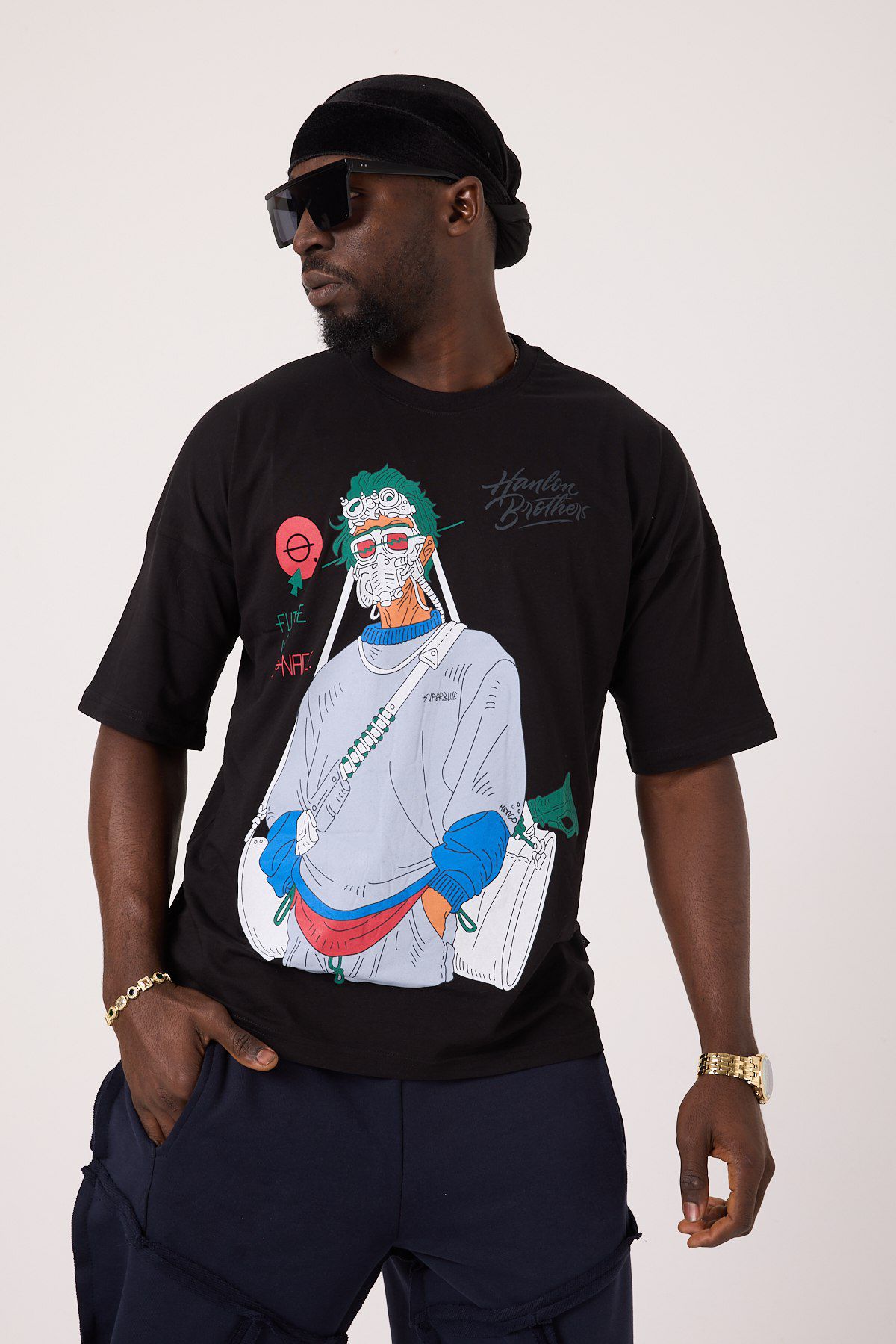 Panic Mask Oversize Tee Lady WH