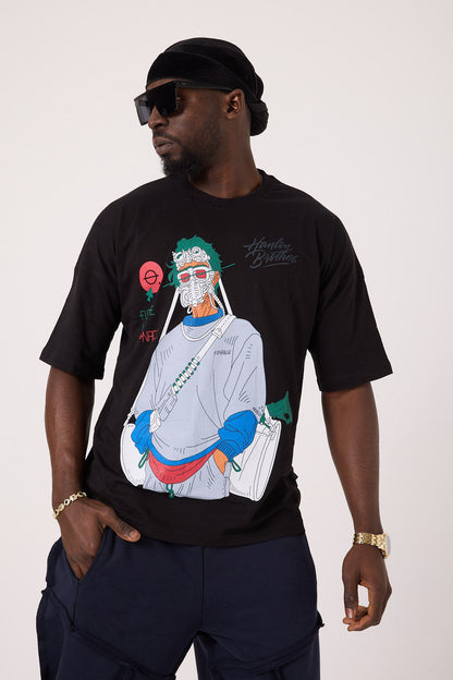 Panic Mask Oversize Tee Lady WH