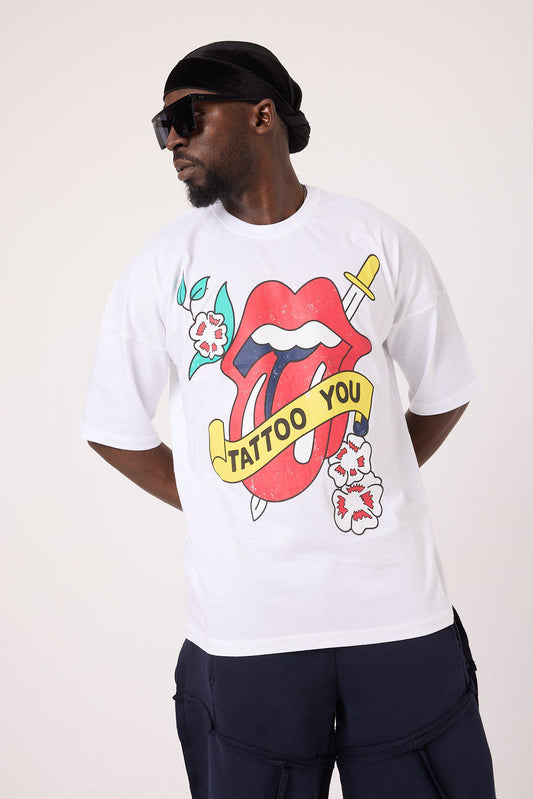 Tattoo Oversize Tee WH