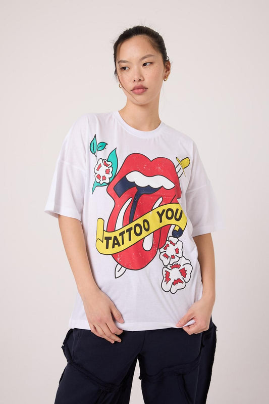 Tattoo Oversize Tee Lady WH