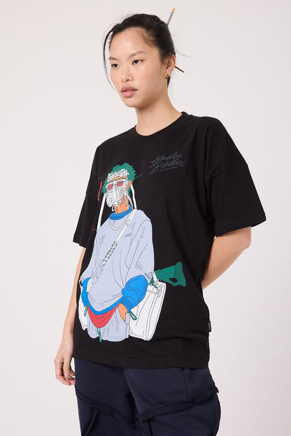 Panic Mask Oversize Tee Lady WH