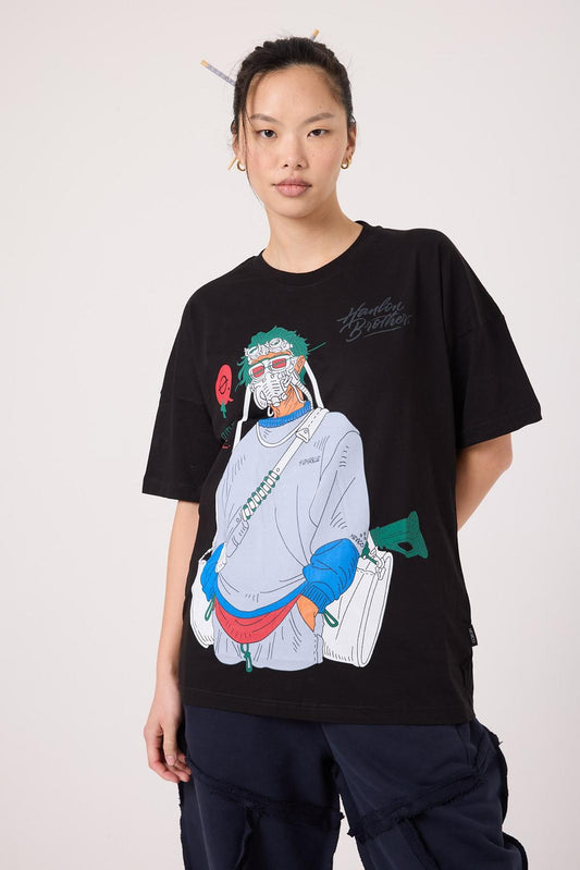 Panic Mask Oversize Tee Lady
