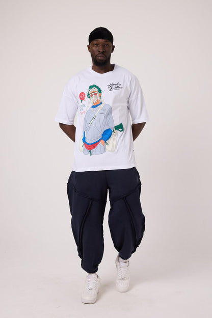 Panic Mask Oversize Tee Lady WH