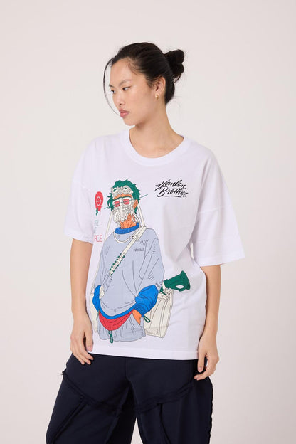 Panic Mask Oversize Tee Lady WH