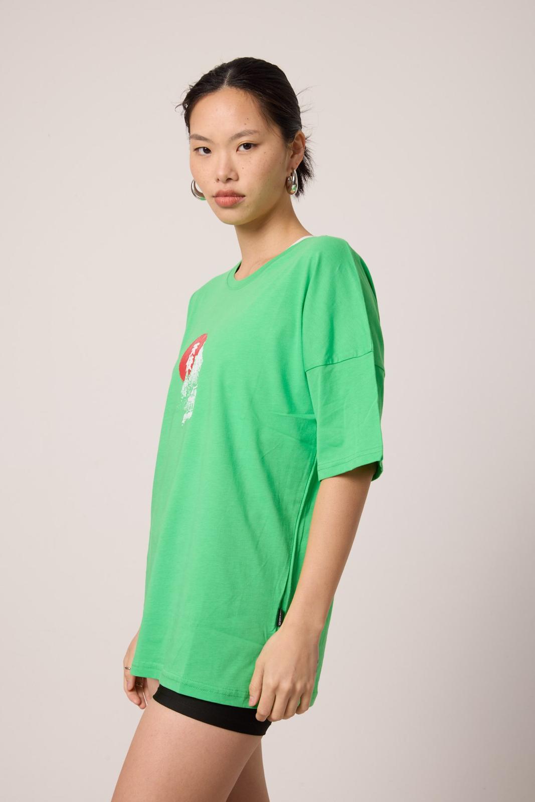 Tokyo Skyline Oversize Tee Lady GR