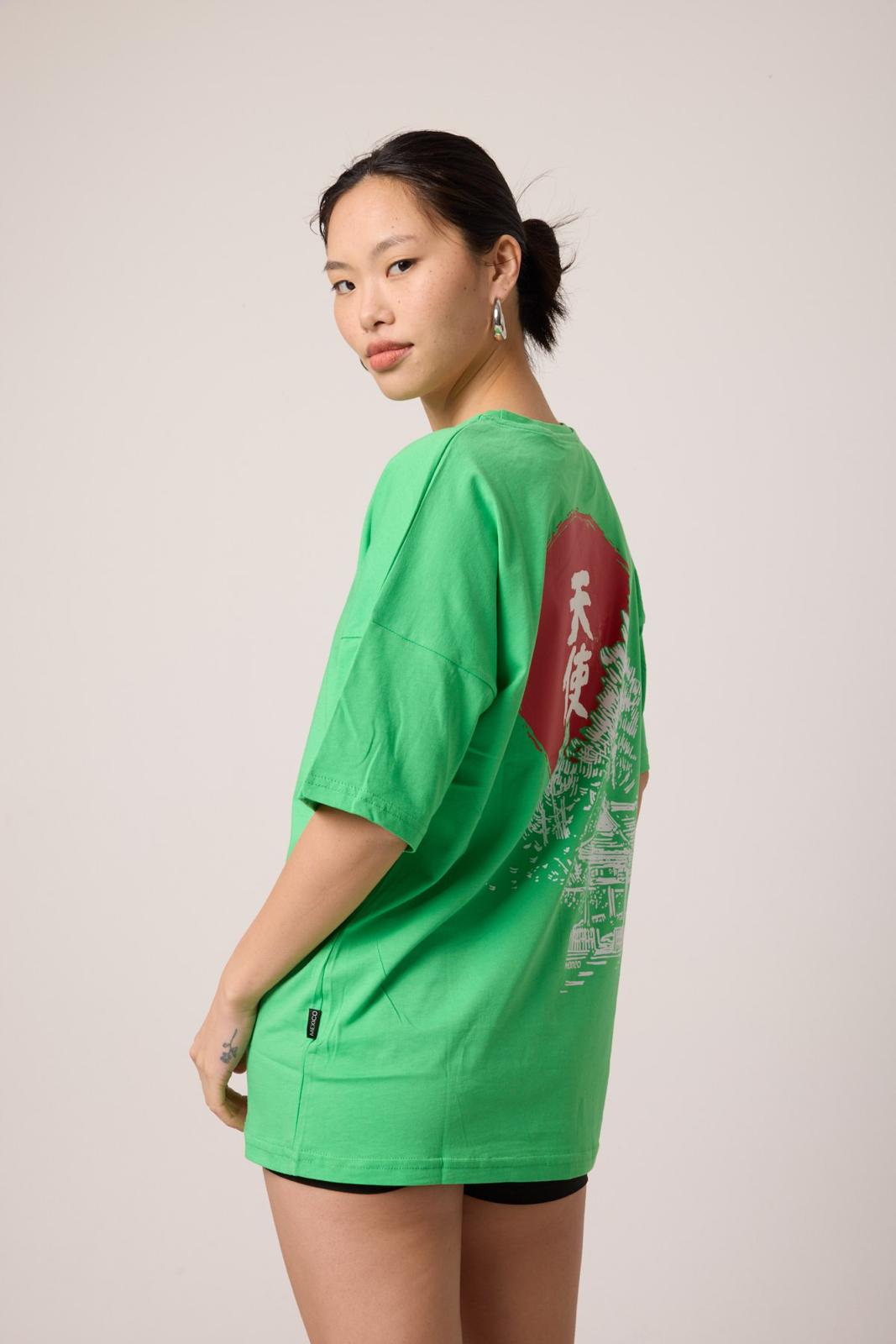Tokyo Skyline Oversize Tee Lady GR