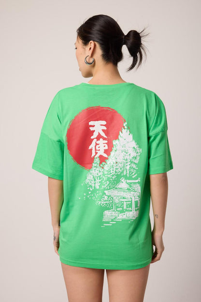 Tokyo Skyline Oversize Tee Lady GR