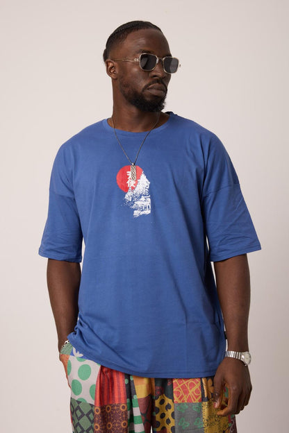 Tokyo Skyline Oversize Tee Lady GR