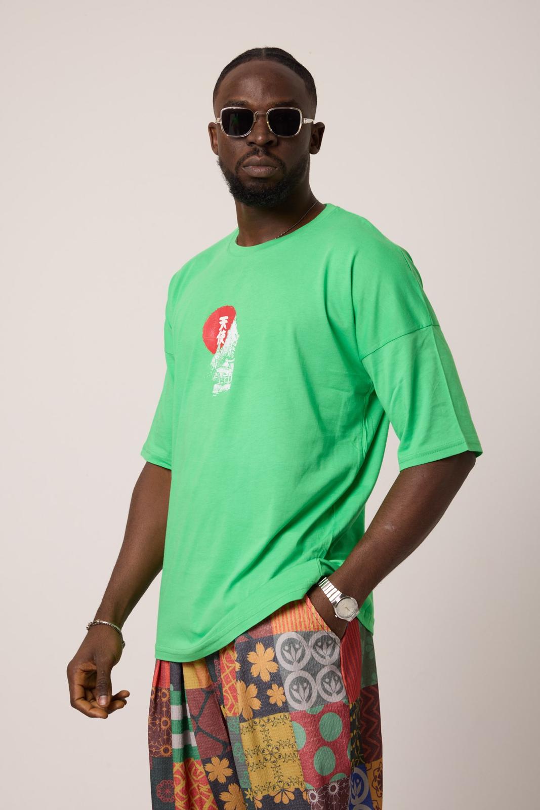 Tokyo Skyline Oversize Tee Lady GR