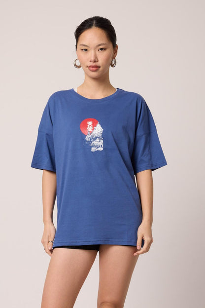 Tokyo Skyline Oversize Tee Lady GR