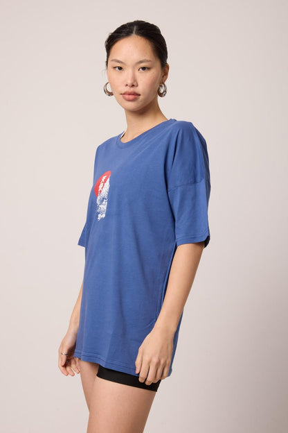 Tokyo Skyline Oversize Tee Lady GR