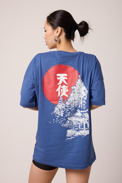Tokyo Skyline Oversize Tee Lady GR