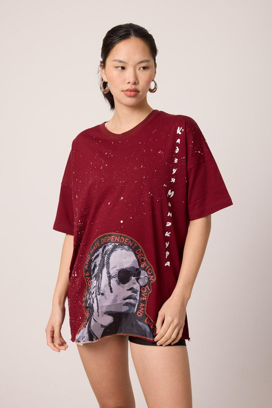 Kadzuya Oversize Tee Lady BRD