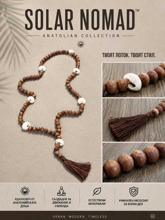 Solar Nomad Shell Spirit Necklace