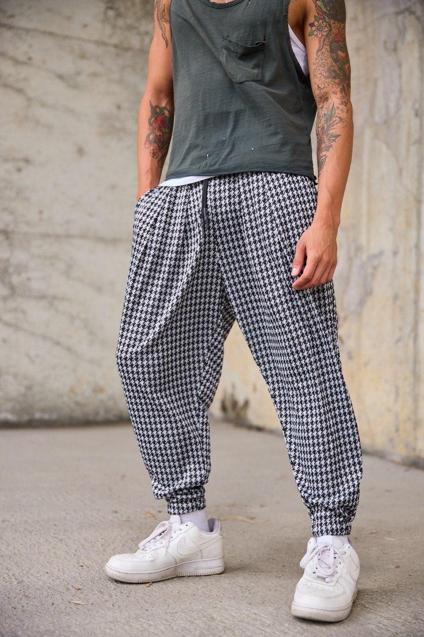 BAGRA™ – Houndstooth Baggy Street Pants