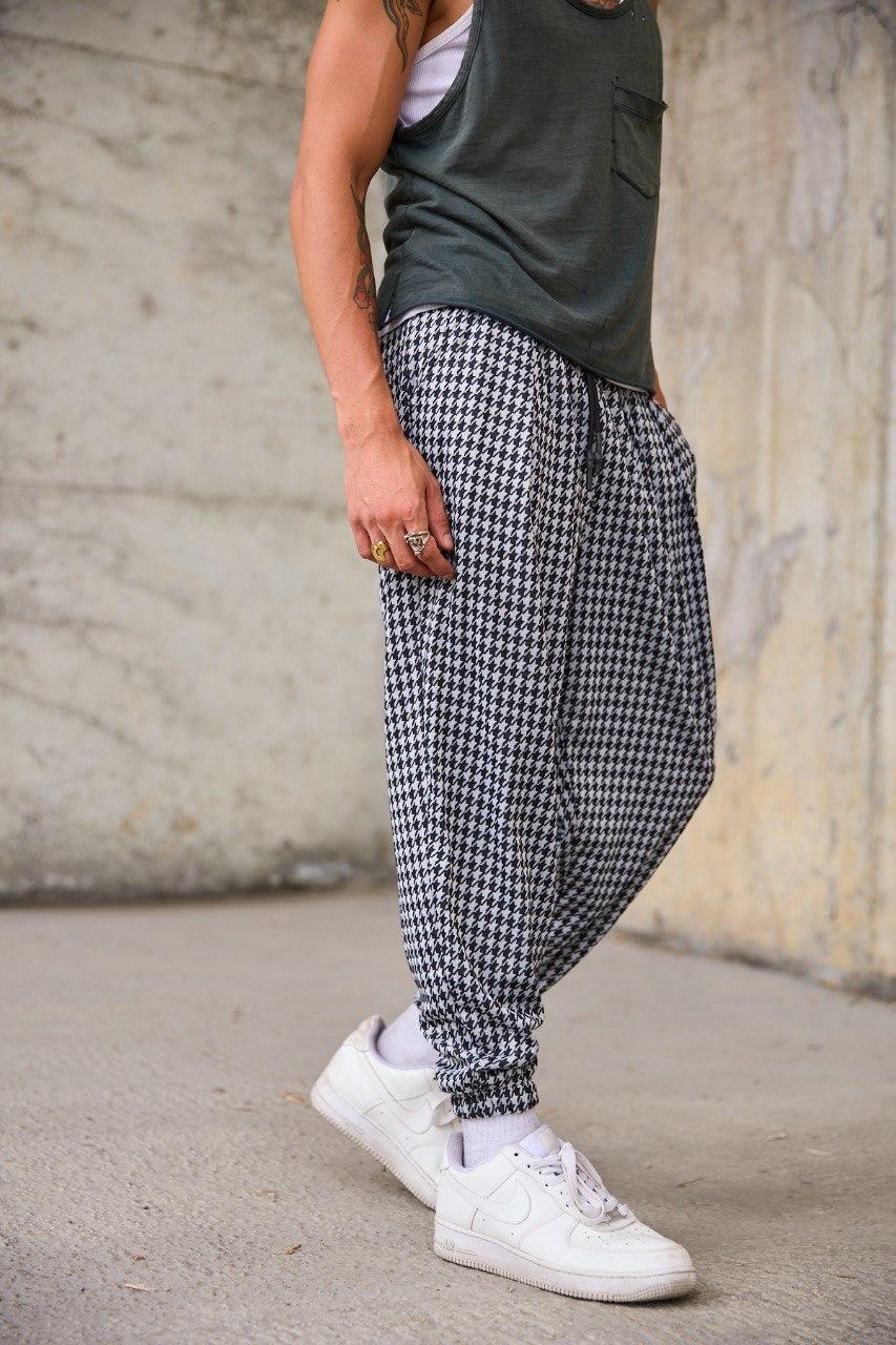 BAGRA™ – Houndstooth Baggy Street Pants