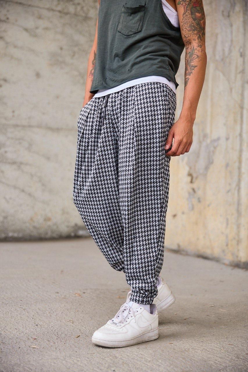 BAGRA™ – Houndstooth Baggy Street Pants