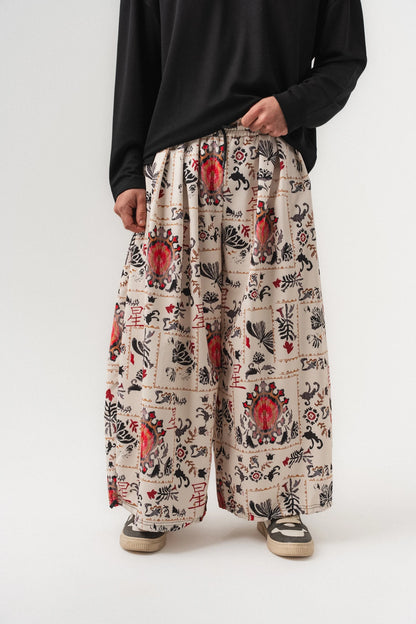 INK RIOT — Wide Leg Pants