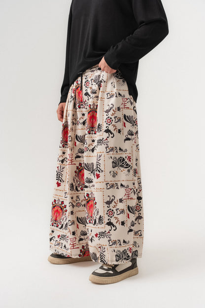 INK RIOT — Wide Leg Pants
