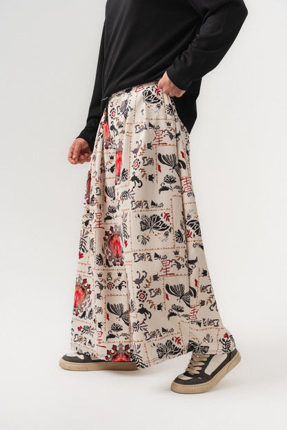 INK RIOT — Wide Leg Pants