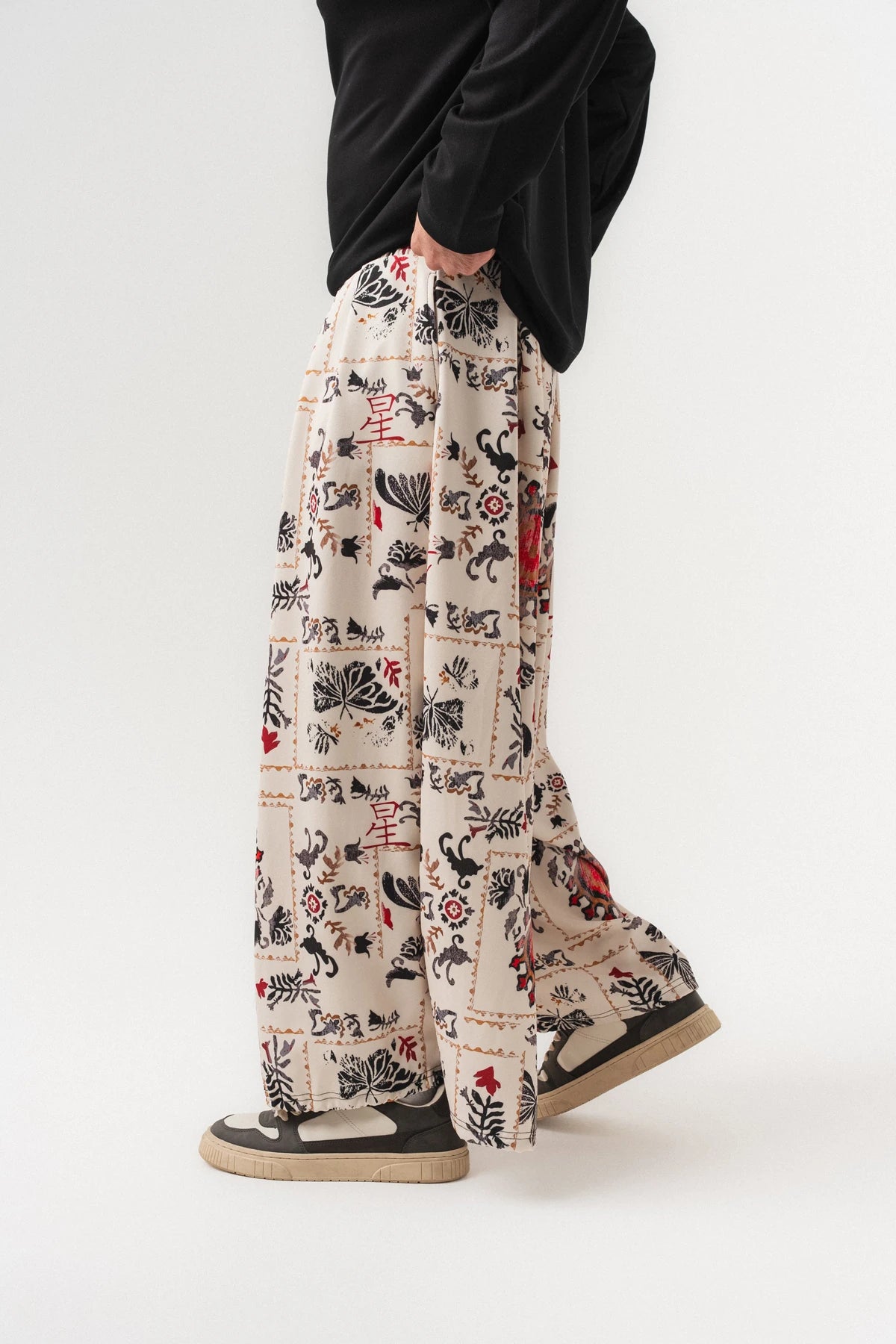 INK RIOT — Wide Leg Pants