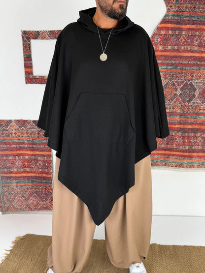 BLACK NOMAD™ – Oversized Hooded Streetwear Poncho