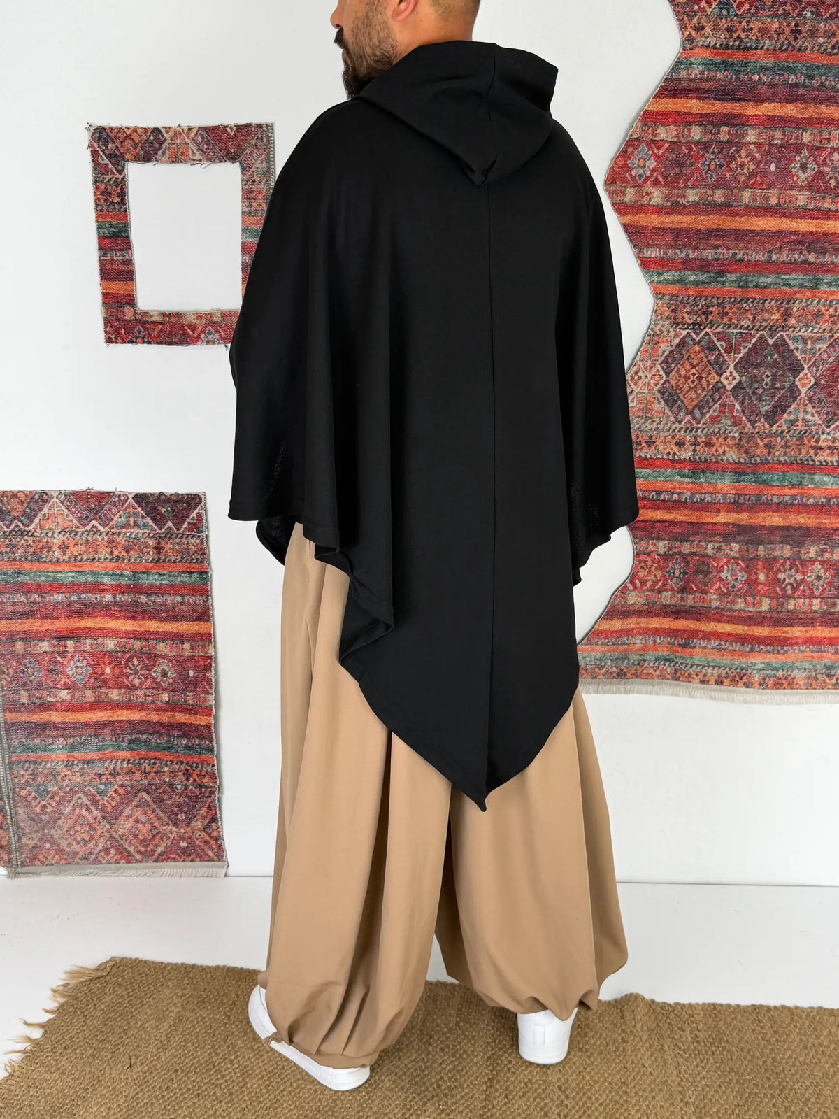 BLACK NOMAD™ – Oversized Hooded Streetwear Poncho