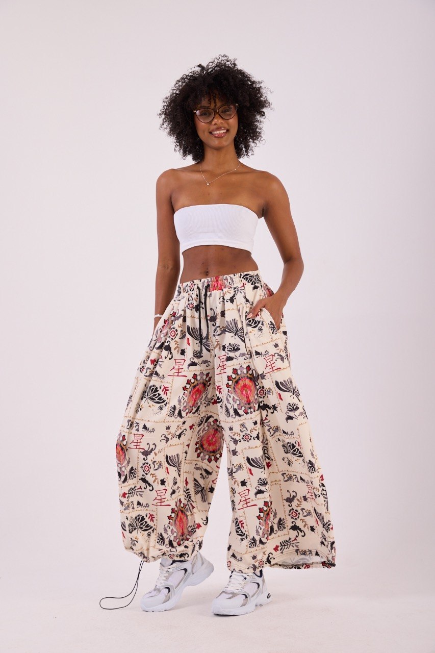 INK RIOT — Wide Leg Pants