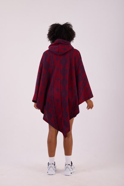 RED NOMAD™ Lady– Oversized Hooded Streetwear Poncho
