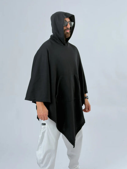BLACK NOMAD™ – Oversized Hooded Streetwear Poncho