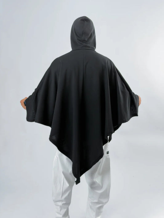 BLACK NOMAD™ – Oversized Hooded Streetwear Poncho