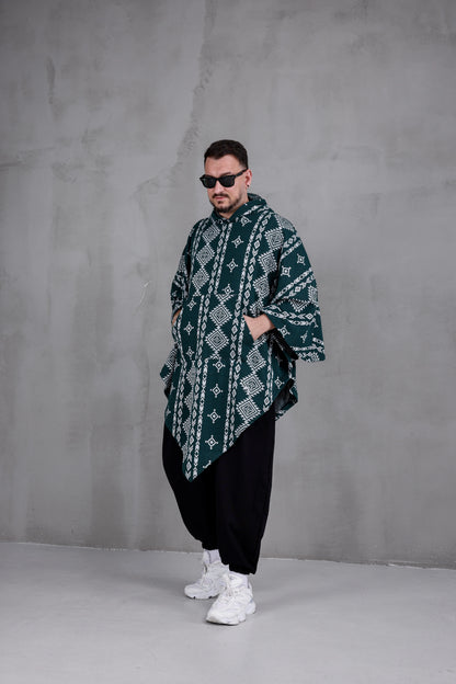 FOREST NOMAD™ – Oversized Hooded Streetwear Poncho