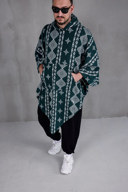FOREST NOMAD™ – Oversized Hooded Streetwear Poncho