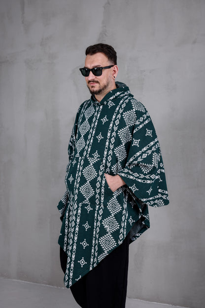 FOREST NOMAD™ – Oversized Hooded Streetwear Poncho