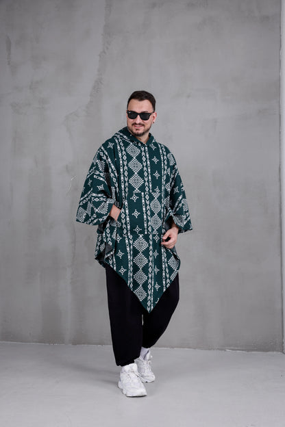 FOREST NOMAD™ – Oversized Hooded Streetwear Poncho