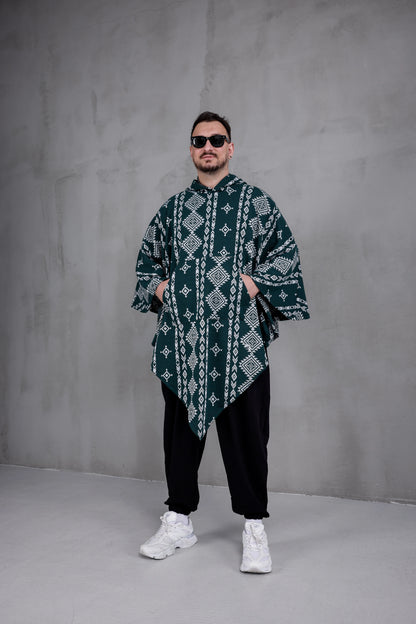 FOREST NOMAD™ – Oversized Hooded Streetwear Poncho