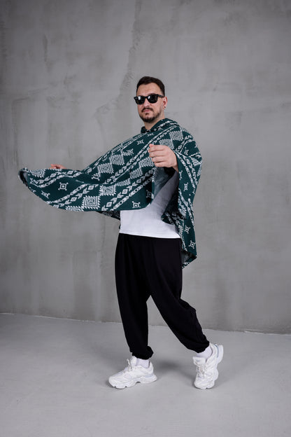 FOREST NOMAD™ – Oversized Hooded Streetwear Poncho