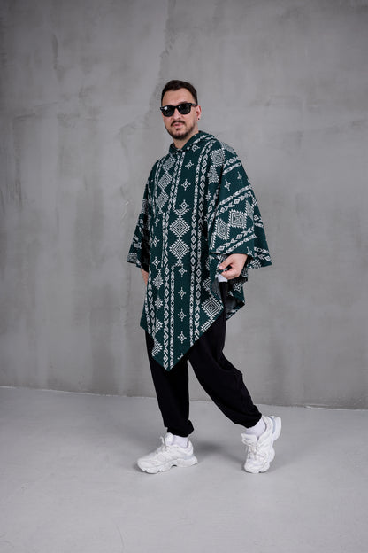 FOREST NOMAD™ – Oversized Hooded Streetwear Poncho