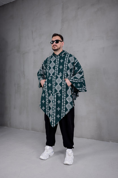 FOREST NOMAD™ – Oversized Hooded Streetwear Poncho