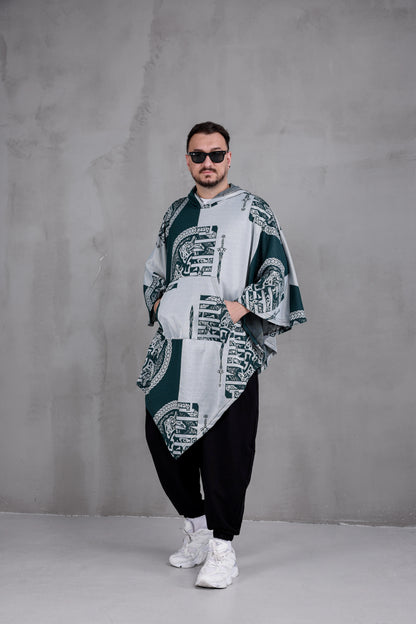 NORDIC NOMAD™ – Oversized Hooded Streetwear Poncho